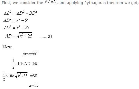 Ans 7 Exercise - 13 A Pythagoras Theorem Concise Class-9th Selina ICSE Maths