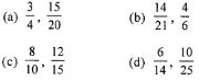 Question 6. Which of the following pairs of fractions are not equivalent?