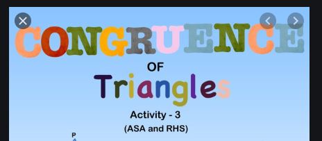 Congruence of Triangles Class-7 ML Aggarwal ICSE Maths Solutions