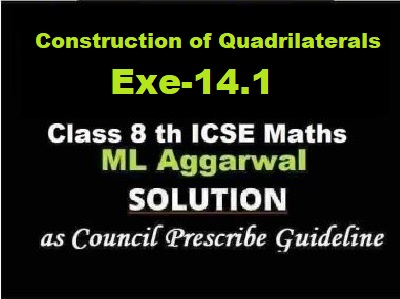 Construction of Quadrilaterals Exe-14.1