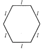 Question 2. The side of a regular hexagon is l. Express its perimeter in terms of l.