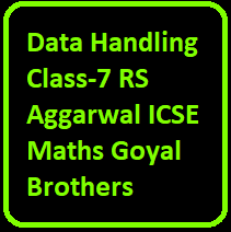 Data Handling Class-7 RS Aggarwal ICSE Maths Goyal Brothers