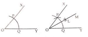Draw ∠XOY= 53° using a protractor. Bisect ∠XOY using ruler and compasses.