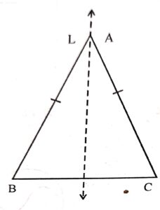 An equilateral triangle has three lines of symmetry, an isosceles triangle will have: