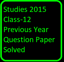 ISC Business Studies 2015 Class-12 Previous Year Question Paper Solved