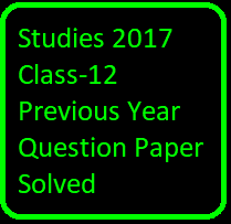 ISC Business Studies 2017 Class-12 Previous Year Question Paper Solved