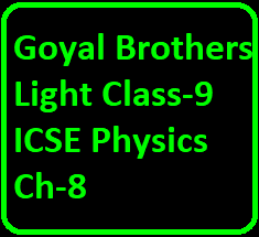 Goyal Brothers Light Class-9 ICSE Physics Ch-8