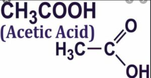 structural formula of Acetic acid