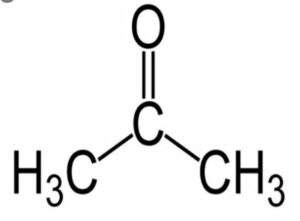 structural formula of Acetone