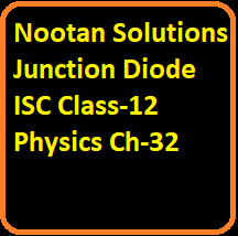Nootan Solutions Junction Diode ISC Class-12 Physics Ch-32