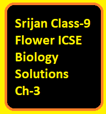 Srijan Class-9 Flower ICSE Biology Solutions Ch-3 - ICSEHELP