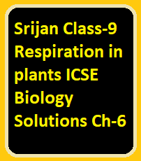 Srijan Class-9 Respiration in plants ICSE Biology Solutions Ch-6