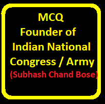 MCQ Foundation of Indian National Congress for ICSE Class-10 History