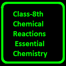 Class-8th Chemical Reactions Essential ICSE Chemistry Ch-6 Solutions