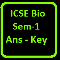 ICSE Biology Sem-1 Answer Key of Class-10 Session 2021-22