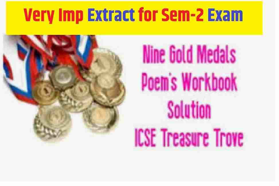 Nine Gold Medals Treasure Trove Solutions for ICSE English