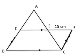 (iii) In the given diagram, ABC is a triangle and BCFD is a parallelogram.