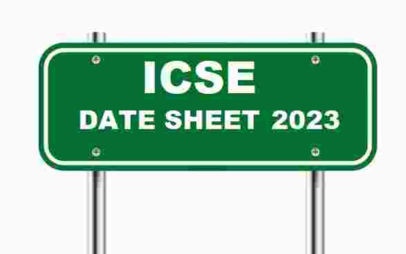 ICSE Date Sheet 2023