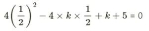 If is a root of the quadratic equation