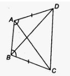6. In the given figure, ABCD is a quadrilateral in which AD = BC and ∠DAB = ∠CBA. Prove that