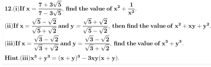 ML Aggarwal Rational and Irrational Number Chapter Test Class 9 ICSE ...