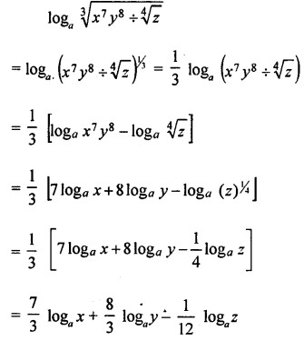 ML Aggarwal Logarithms Chapter Test Class 9 ICSE Maths Solutions - ICSEHELP