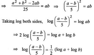 Question 6. If a, b are positive real numbers, a > b and a2 + b2 = 27 ab, prove that