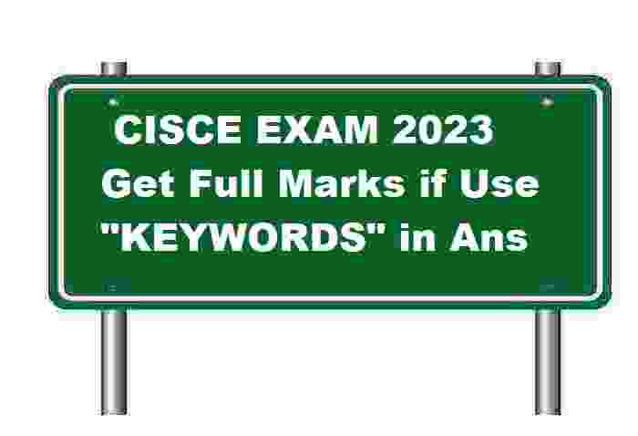 CISCE Exam 2023 Keywords Importance in Descriptive Ans