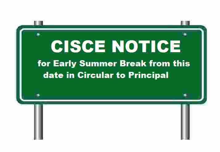 CISCE Notice School Vacation will Be Start From This Date