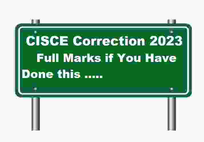 ICSE ISC Copy Checking 2023