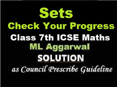 ML Aggarwal Sets Check Your Progress Class 7 ICSE Maths Solutions
