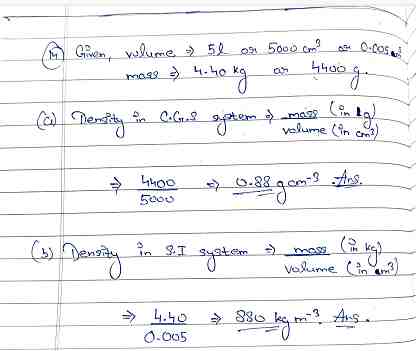 Physical Quantities and Measurement Class-8th Goyal Brothers Physics Solutions