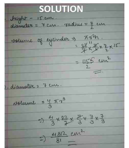 Volume and its Measurement Class-7th Goyal Brothers Physics Solutions