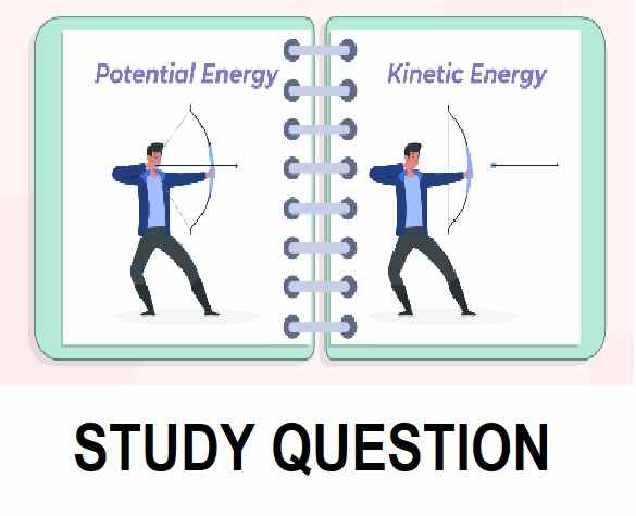 Potential and Kinetic Energy Study Questions Class-8th Goyal Brothers ICSE Physics Solution Chapter-4 Unit-2