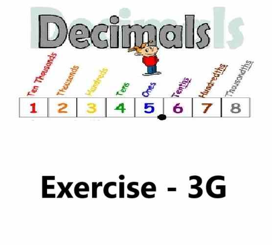 Decimals Class- 7th RS Aggarwal Exe-3G Goyal Brothers ICSE Math Solution