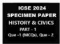 History Civics Specimen 2024 Icse Sample Model Paper Solutions Part 1 Icsehelp History Civics Specimen 2024 Icse Sample Model Paper Solutions Part 1 Icsehelp