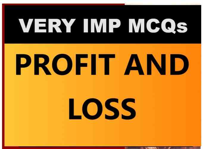 Profit Loss Class 7 RS Aggarwal Exe-10B MCQs Goyal Brothers ICSE Maths ...