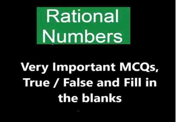 Rational Numbers MCQs Class 8 RS Aggarwal Exe-1E Goyal Brothers ICSE Maths Solutions