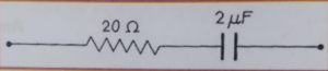 Find the impedance of the given circuit for
