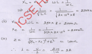 A 2 µF capacitor, 100 Ω resistor and 8 H inductor are connected in series with an AC source. What should be the frequency of this source for which the current drawn in the circuit is maximum