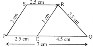 Que-18: PQ = 7 cm, QR = 3.5 cm, PS = 2.5 cm, SP = 3 cm.