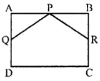In the figure, ABCD is a rectangle; P is the; mid-point of AB, Q and R are points in AD and BC respectively such that AQ = BR. Prove that PQ = PR.