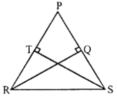 In figure, if PR – PS, PT = PQ, ∠PTS = ∠PQR = 90°, prove that RQ – ST and RT = SQ.