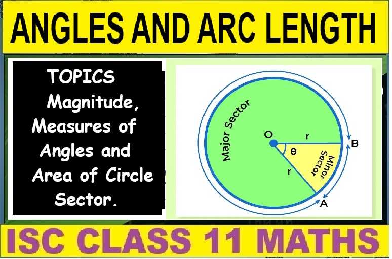 Angles and Arc Lengths Class 11 OP Malhotra Exe-3A ISC Maths Solutions