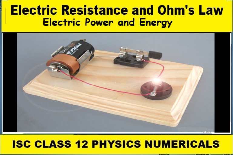 Electric Power and Energy Numerical Class-12 Nootan ISC Physics