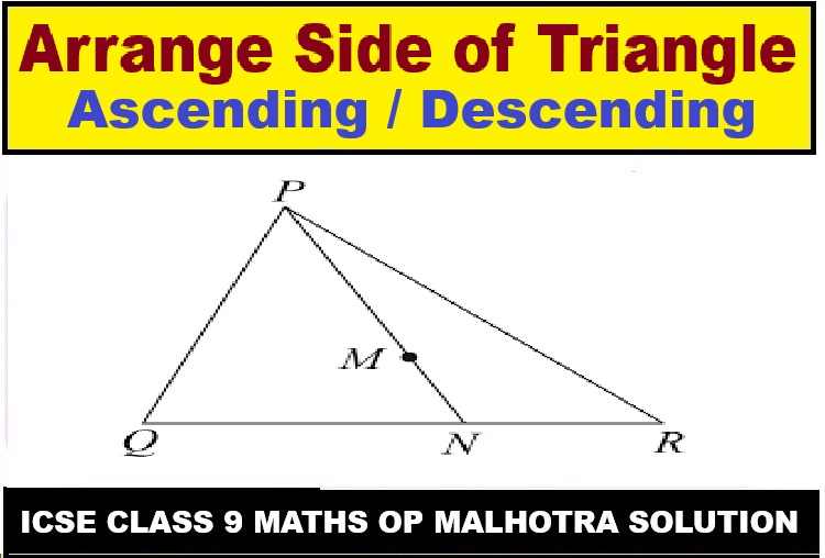 Triangles Class 9 OP Malhotra Exe-8C ICSE Maths Solutions