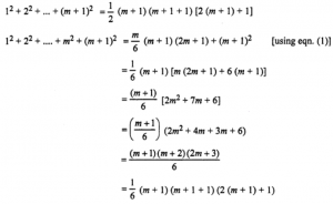 Que-3: 1² + 2² + 3² +…+ n² = (1/6) n (n + 1) (2n + 1).