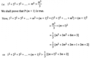 Que-12: 1² + 2² + 3² + .... + n² > (n³/3) for all n ∈ N