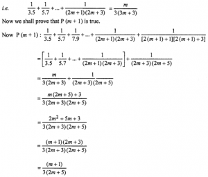 Que-12: (1/3.5) + (1/5.7) + (1/7.9) + … + [1/{(2n+1)(2n+3)}] = n/3(2n+3)