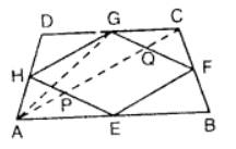 Prove that the parallelogram formed by joining the mid-points of the adjacent sides of a quadrilateral is half of the latter. 